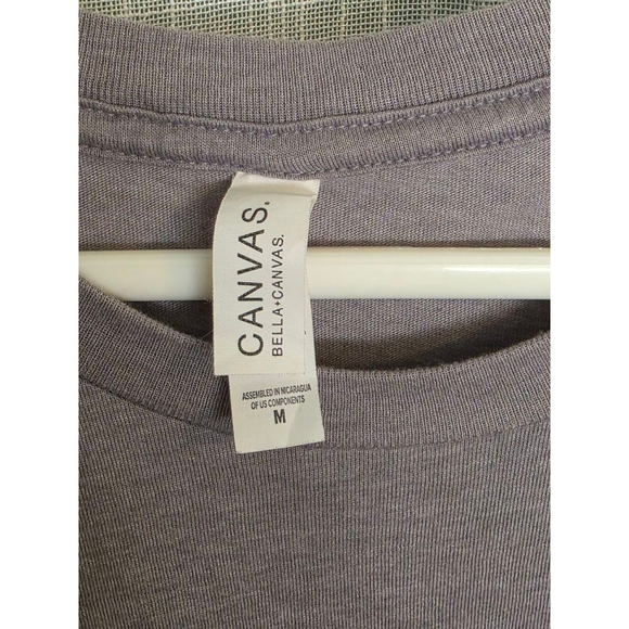 Men's Bella + Canvas T-shirt‎ Size M Gray - Picture 3 of 4
